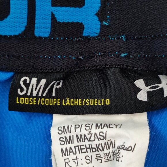 Under Armour athletic/ basketball short men's size S blue grey lightweight - Picture 5 of 13